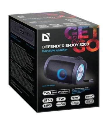 BLUETOOTH SPEAKER DEFENDER S200 5W BLACK