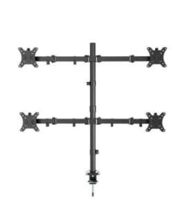Gembird MA-D4-01 Adjustable desk 4-display mounting arm (rotate, tilt, swivel), 13”-32”, up to 10kg per screen