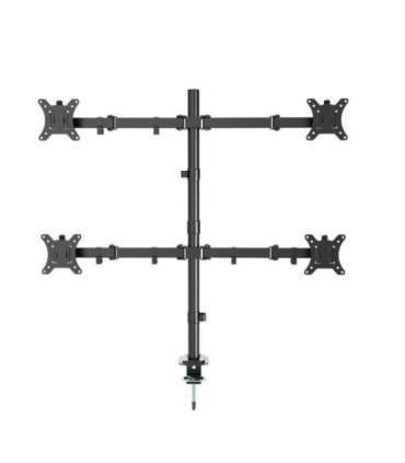 Gembird MA-D4-01 Adjustable desk 4-display mounting arm (rotate, tilt, swivel), 13”-32”, up to 10kg per screen