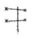 Gembird MA-D4-01 Adjustable desk 4-display mounting arm (rotate, tilt, swivel), 13”-32”, up to 10kg per screen