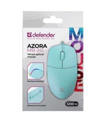 WIRED MOUSE DEFENDER AZORA MB-241 RF MINT 1200dpi 3P