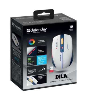 WIRELESS MOUSE DEFENDER DILA MM-282 RF 1800dpi 6P