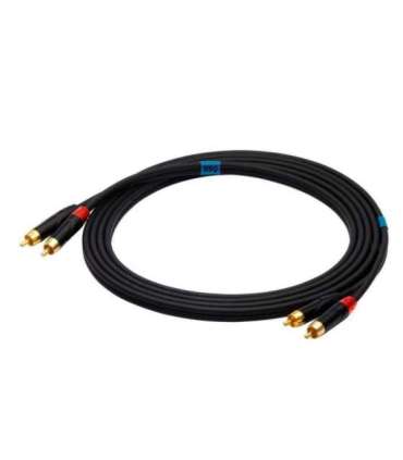 SSQ RCARCA3 - Cable 2x RCA - 2x RCA - 3 m, Black