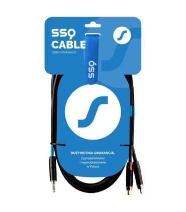 SSQ MiJRCA1 - cable mini stereo jack - 2x RCA, 1 metre