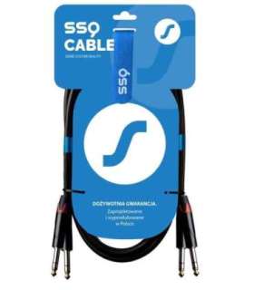 SSQ JSJS1 SS-1456 Cable 2x Jack Stereo - 2x Jack Stereo 1 m Black