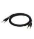 SSQ JSJS1 SS-1456 Cable 2x Jack Stereo - 2x Jack Stereo 1 m Black