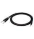 SSQ MIJM1 SS-1813 Cable Jack Stereo 3,5 mm - 2x Jack Mono 6,3 mm 1 m Black