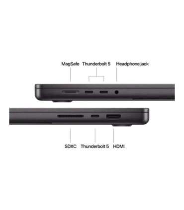 Apple MacBook Pro Space Black 16 " 3456 x 2234 pixels Apple M4 Max 48 GB Solid-state drive capacity 1000