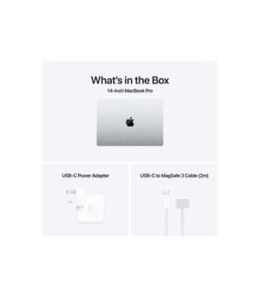 Apple MacBook Pro Silver 14 " 3024 x 1964 pixels Apple M4 Pro 24 GB Solid-state drive capacity 512 GB |