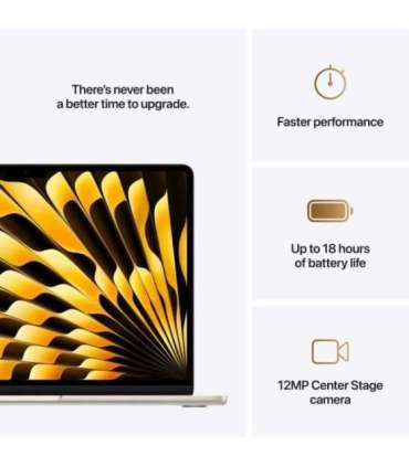 Apple MacBook Air Starlight 13 " IPS 2560 x 1664 pixels Apple M4 16 GB Solid-state drive capacity 512 GB