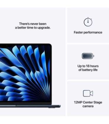 Apple MacBook Air Midnight 13 " IPS 2560 x 1664 pixels Apple M4 16 GB Solid-state drive capacity 256 GB