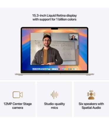 Apple MacBook Air Starlight 15 " IPS 2880 x 1864 pixels Apple M4 16 GB Solid-state drive capacity 512 GB