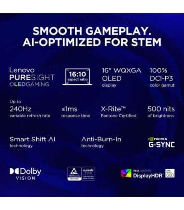 Lenovo Legion 7 16IAX10 Glacier White 16 " OLED WQXGA 2560 x 1600 pixels Intel Core Ultra 9 275HX 32 GB