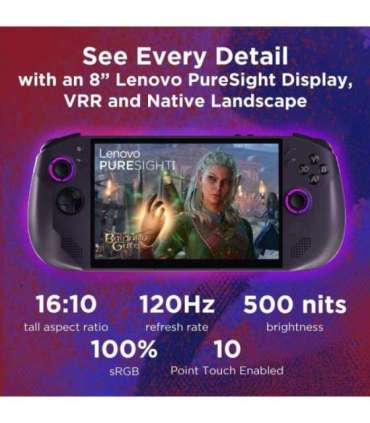 Lenovo Legion Go S 8ARP1 (Power adapter not included) 8 " Touchscreen AMD Ryzen Z2 Go 16 GB Solid-state drive