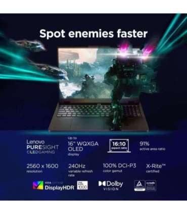 Lenovo Legion Pro 5 16IAX10 Eclipse Black 16 " OLED WQXGA 2560 x 1600 pixels Glossy Intel Core Ultra 7 |