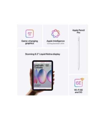 Apple iPad Mini (A17 Pro) Wi-Fi + Cellular 256GB Starlight Apple