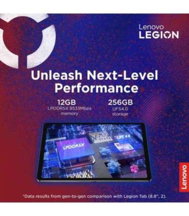 Lenovo Legion Tab (without power adapter) 8.8 " Eclipse Black 2560 x 1600 pixels Qualcomm Snapdragon 8 Gen 3 |