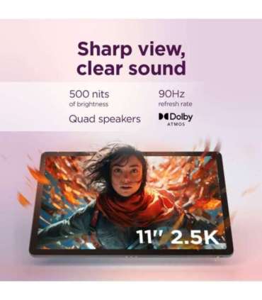 Lenovo Idea Tab (without power adapter) 11 " Luna Grey IPS 2560 x 1600 pixels MediaTek Dimensity 6300 8 GB