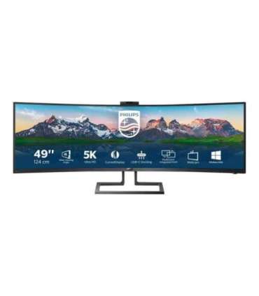 Philips SuperWide curved LCD display 499P9H/00 48.8 " VA Dual QHD 32:9 70 Hz 5 ms 5120 x 1440 pixels |