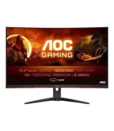 AOC Curved Gaming Monitor C32G2ZE 31.5 " VA FHD 16:9 240 Hz 1 ms 1920 x 1080 300 cd/m² Headphone
