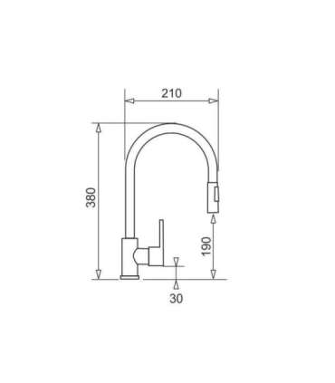 PYRAMIS IDEA volcano Kitchen mixer