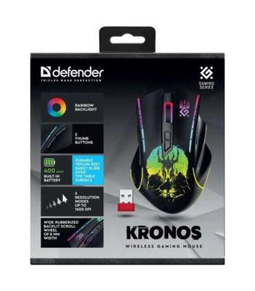 WIRELESS MOUSE DEFENDER KRONOS GM-695 RF 1600DPI 7P