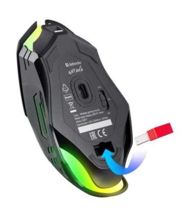 WIRELESS MOUSE DEFENDER KATANA GM-511 RF 3200DPI 7P