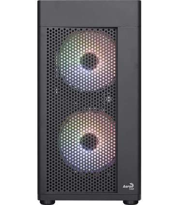 Aerocool HEXFORMBKV2 Micro ATX PC Case 3 Fans FRGB Black