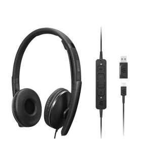 Lenovo 4XD1M45627 headphones/headset Wired Head-band USB Type-C Black