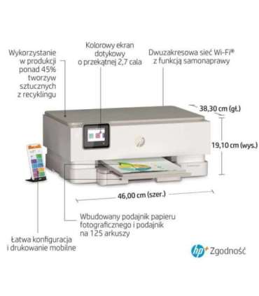 HP ENVY Inspire 7220e Wireless All-in-One Color Printer, Instant Ink Copier, Scanner