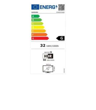 Samsung Curved Monitor LC34G55TWWPXEN 34 " VA UWQHD 21:9 165 Hz 1 ms 3440 x 1440 250 cd/m² HDMI