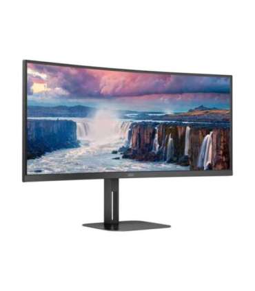 AOC Curved Monitor CU34V5C/BK 34 " VA WQHD 21:9 100 Hz 4 ms 3440 x 1440 300 cd/m² HDMI ports