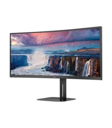 AOC Curved Monitor CU34V5C/BK 34 " VA WQHD 21:9 100 Hz 4 ms 3440 x 1440 300 cd/m² HDMI ports