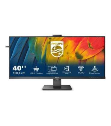 Philips Business Monitor 40B1U5601H/00 40 " IPS 21:9 100 Hz 4 ms 3440 x 1440 pixels 300 cd/m² Black