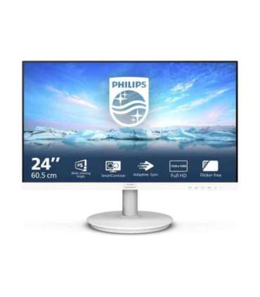 Philips Monitor 241V8AW/00 23.8 " IPS 16:9 75 Hz 4 ms 1920 x 1080 pixels 250 cd/m² White