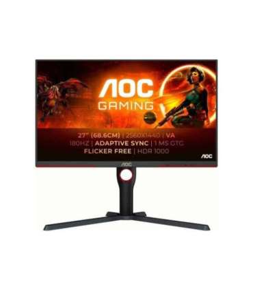 AOC Monitor Q27G3XMN/BK 27 " VA 16:9 180 Hz 1 ms 2560 x 1440 pixels 700 cd/m² HDMI ports quantity 2