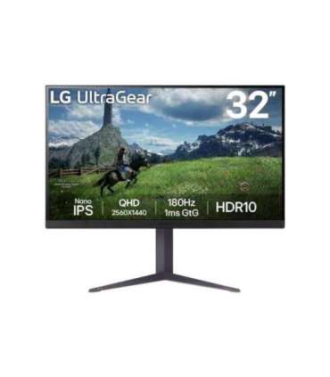 LG 32GS85Q-B 32 " IPS QHD 16:9 180 Hz 1 ms 2560 x 1440 pixels 350 cd/m² HDMI ports quantity 2