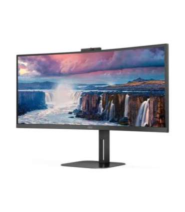 AOC CU34V5CW/BK 34 " VA 21:9 100 Hz 4 ms 3440 x 1440 pixels HDMI ports quantity 1