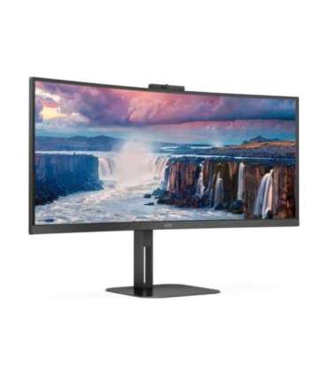 AOC CU34V5CW/BK 34 " VA 21:9 100 Hz 4 ms 3440 x 1440 pixels HDMI ports quantity 1