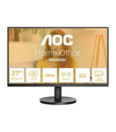 AOC U27B3A 27 " IPS UHD 16:9 60 Hz 4 ms 3840 x 2160 pixels 350 cd/m² HDMI ports quantity 2