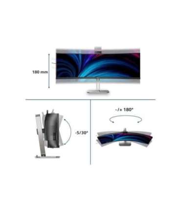 Philips 49B2U6903CH/00 49 " VA Dual QHD 32:9 100 Hz 4 ms 5120 x 1440 pixels 450 cd/m² HDMI ports