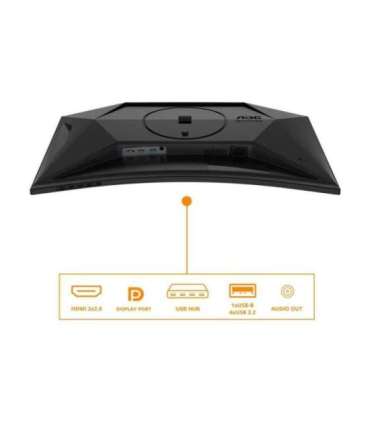 AOC C27G4ZXU 27 " VA FHD 16:9 280 Hz 1 ms 1920 x 1080 pixels 300 cd/m² HDMI ports quantity 2