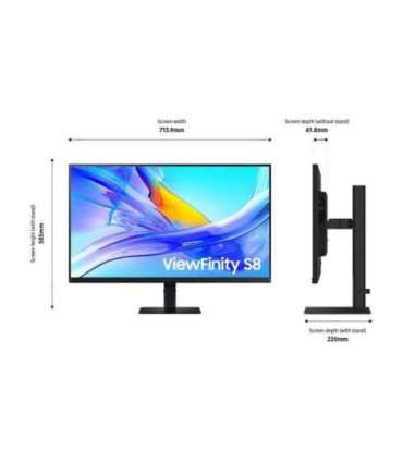 Samsung LS32D800UAUXEN 32 " VA UHD 16:9 60 Hz 5 ms 3840 x 2160 pixels 350 cd/m² Black