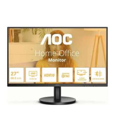 AOC U27B3M 27 " VA UHD 16:9 60 Hz 4 ms 3840 x 2160 pixels 300 cd/m² HDMI ports quantity 2