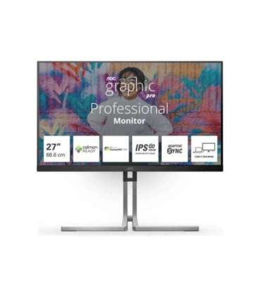 AOC Q27U3CV 27 " IPS 16:9 75 Hz 4 ms 2560 x 1440 pixels 420 cd/m² HDMI ports quantity 1