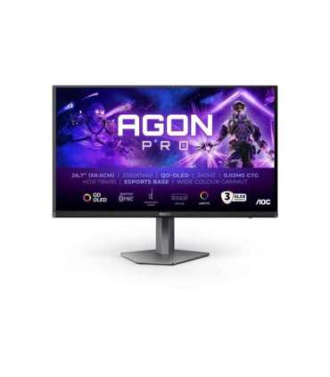 AOC AG276QZD2 26.7 " OLED QHD 16:9 240 Hz 0.03 ms 2560 x 1440 pixels 250 cd/m² HDMI ports quantity 2