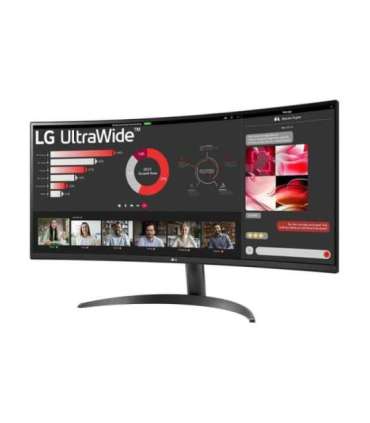 LG 34WR50QK-B 34 " VA QHD 21:9 100 Hz 5 ms 3440 x 1440 pixels 240 cd/m² HDMI ports quantity 2