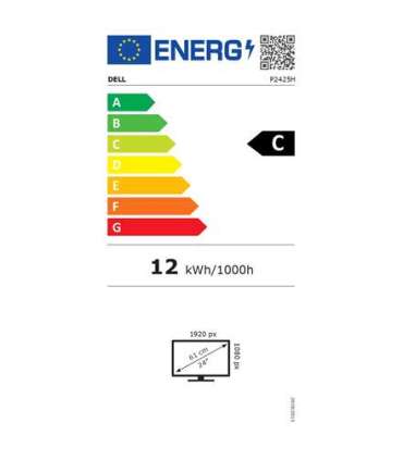 Dell P2425H 24 " IPS 16:9 100 Hz 8 ms 1920 x 1080 pixels 250 cd/m² HDMI ports quantity 1 Black |