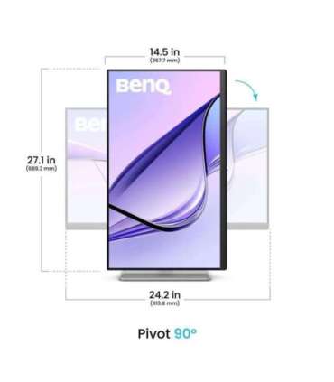 Benq MA270U 27 " IPS 16:9 60 Hz 5 ms 3840 x 2160 pixels 400 cd/m² HDMI ports quantity 2