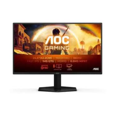 AOC 25G42E 25 " IPS FHD 16:9 180 Hz 1 ms 1920 x 1080 pixels 300 cd/m² HDMI ports quantity 1 Black